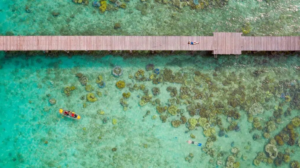 wooded bridge in Koh Kood island - Trat sea