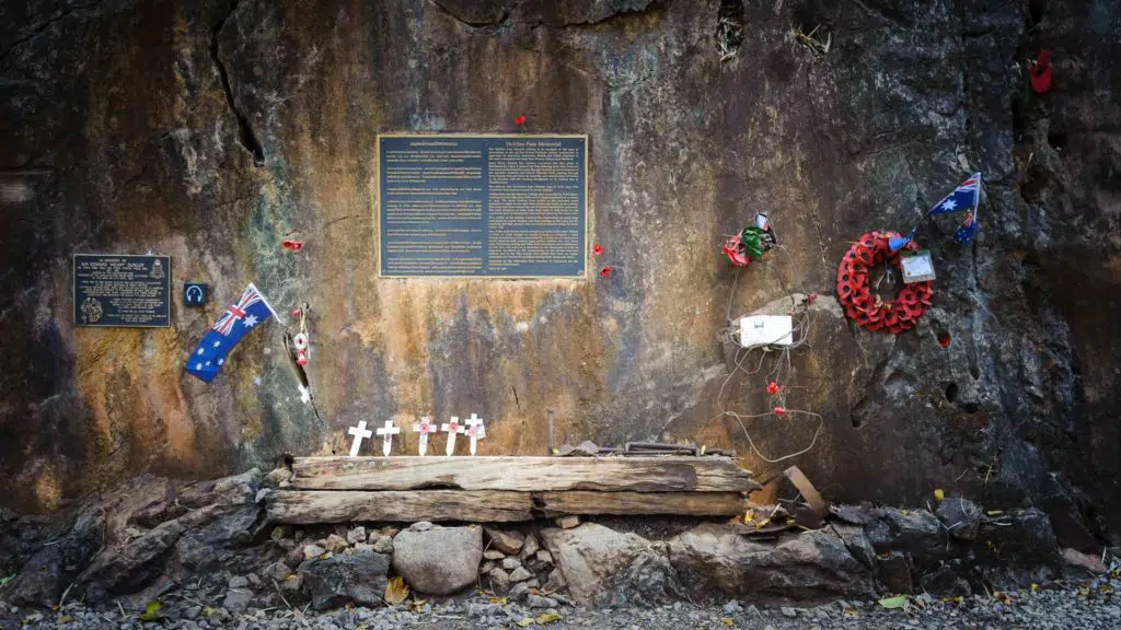 Hellfire Pass Museum on the infamous Thai-Burmese Death Railway built by prisoners of war under the Japanese