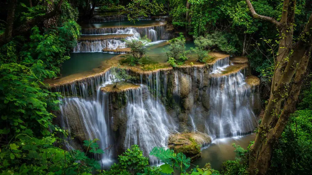 Huay Maekamin Waterfall Kanchanaburi shutterstock_1033825021