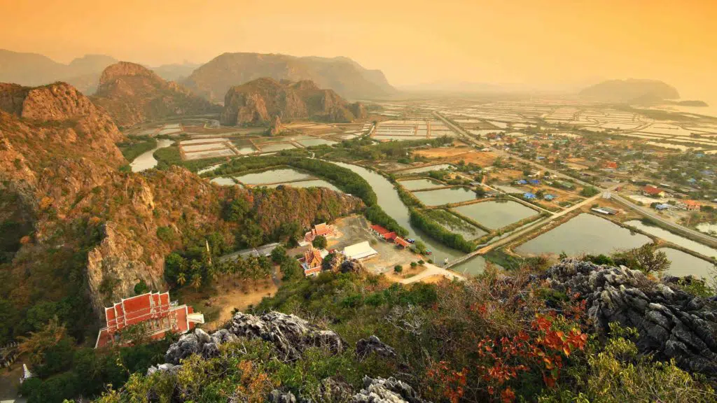 Khao Daeng Viewpoint in Khao Sam Roi Yot National Park Prachuap Khiri Khan