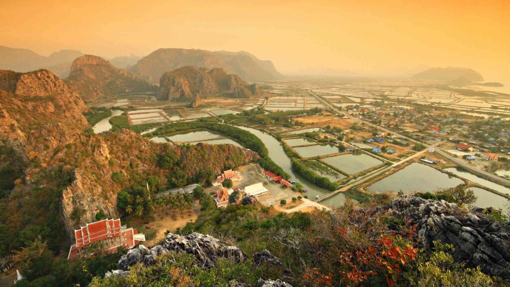 Khao Daeng Viewpoint in Khao Sam Roi Yot National Park Prachuap Khiri Khan