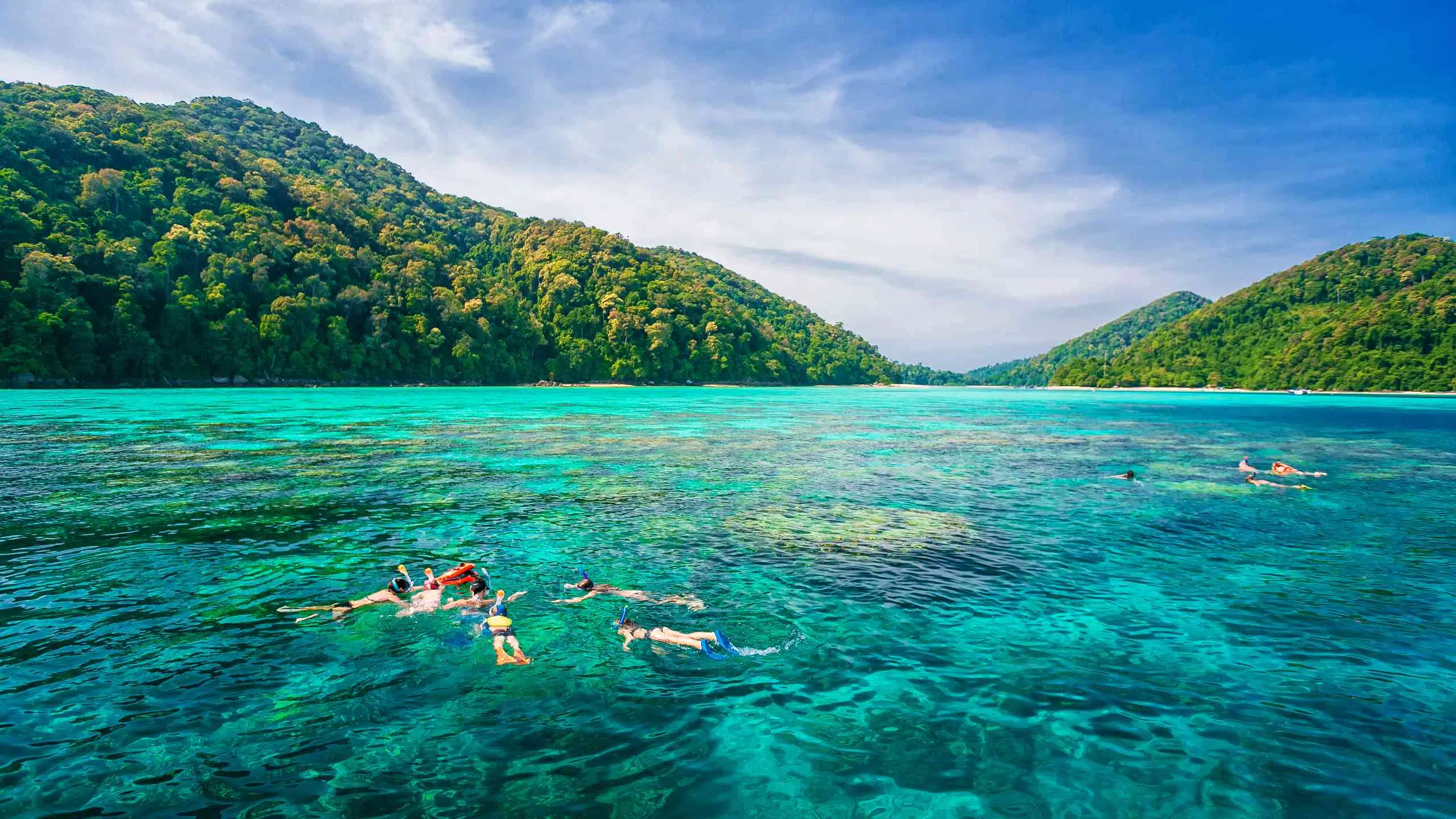 Snorkelling in the Surin Islands