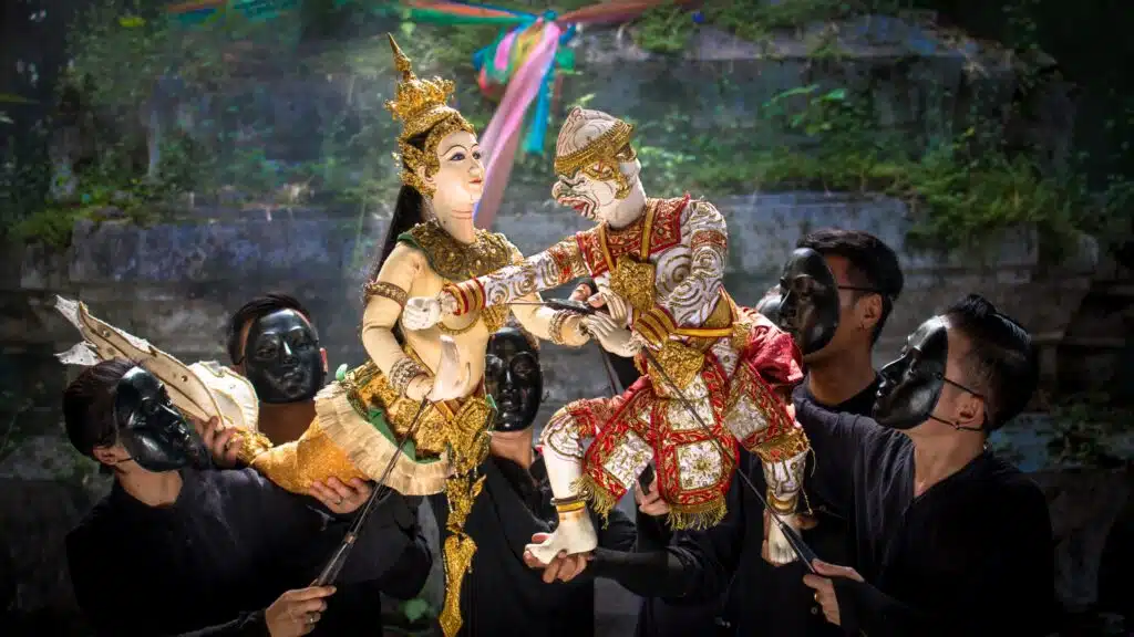 Puppet Theater, Traditional Thai Khon puppet Bangkok