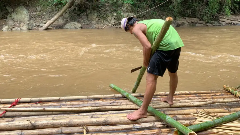 Bamboo rafting
