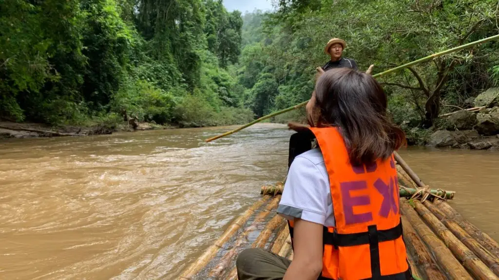 Bamboo rafting